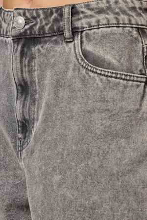 Abbi Shorts - vaaleanharmaa farkku