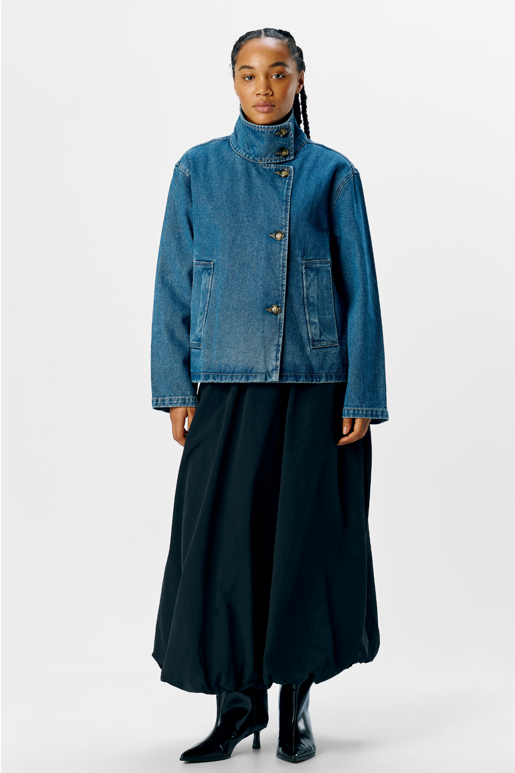 Tada gro l/s denim -takki - keskimääräinen sininen farkku