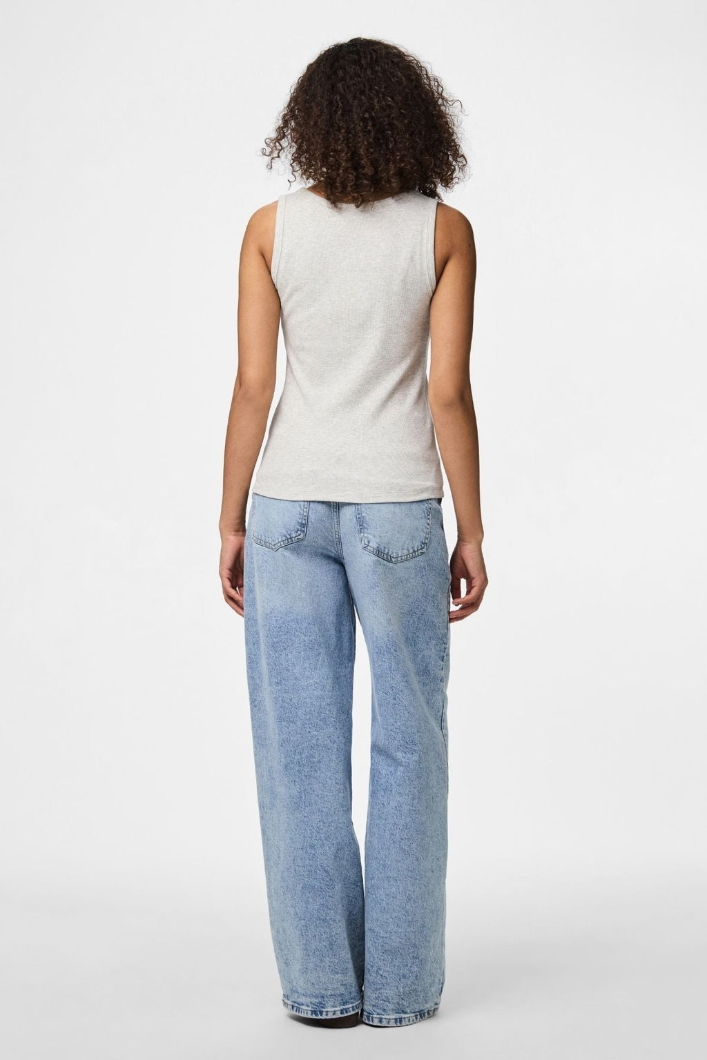 Toukokuu Tank Top - vaaleanharmaa melange