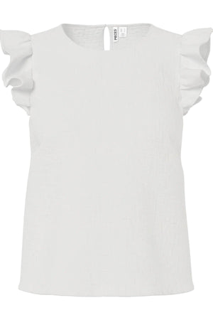 Sastina O-neck toppi - Cloud Dancer