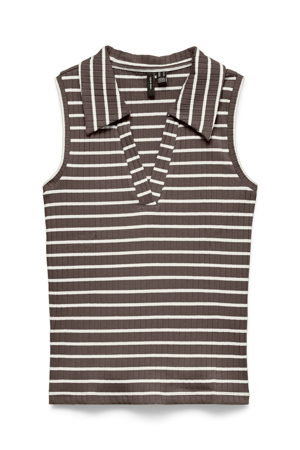 Sea Collar Top - Suklaa Martini Stripes: Lumikki