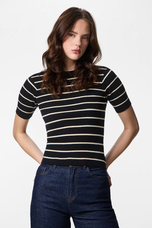 Mira O-Neck Knit - musta koivu