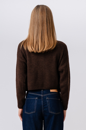 Angelique neuletakki - ruskea