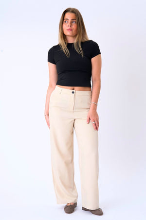 Klassiset puku housut - beige