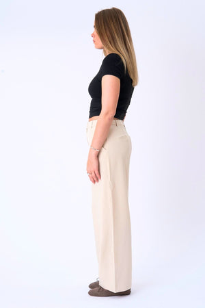 Klassiset puku housut - beige