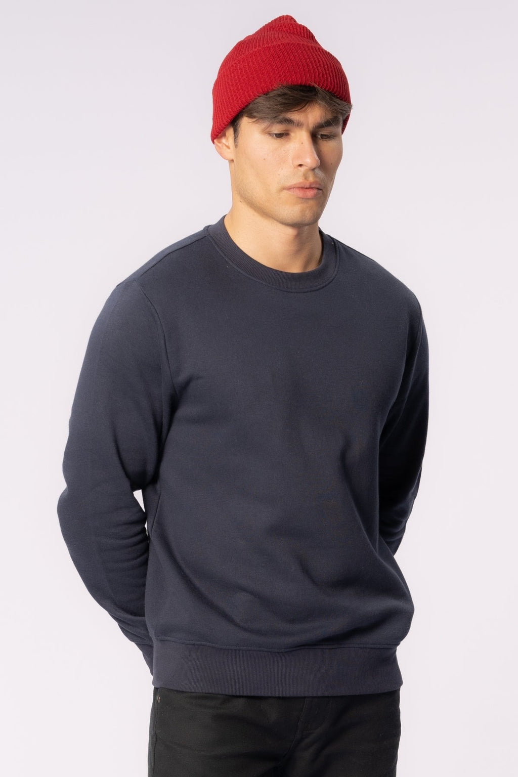 Neulottu pipo - punainen