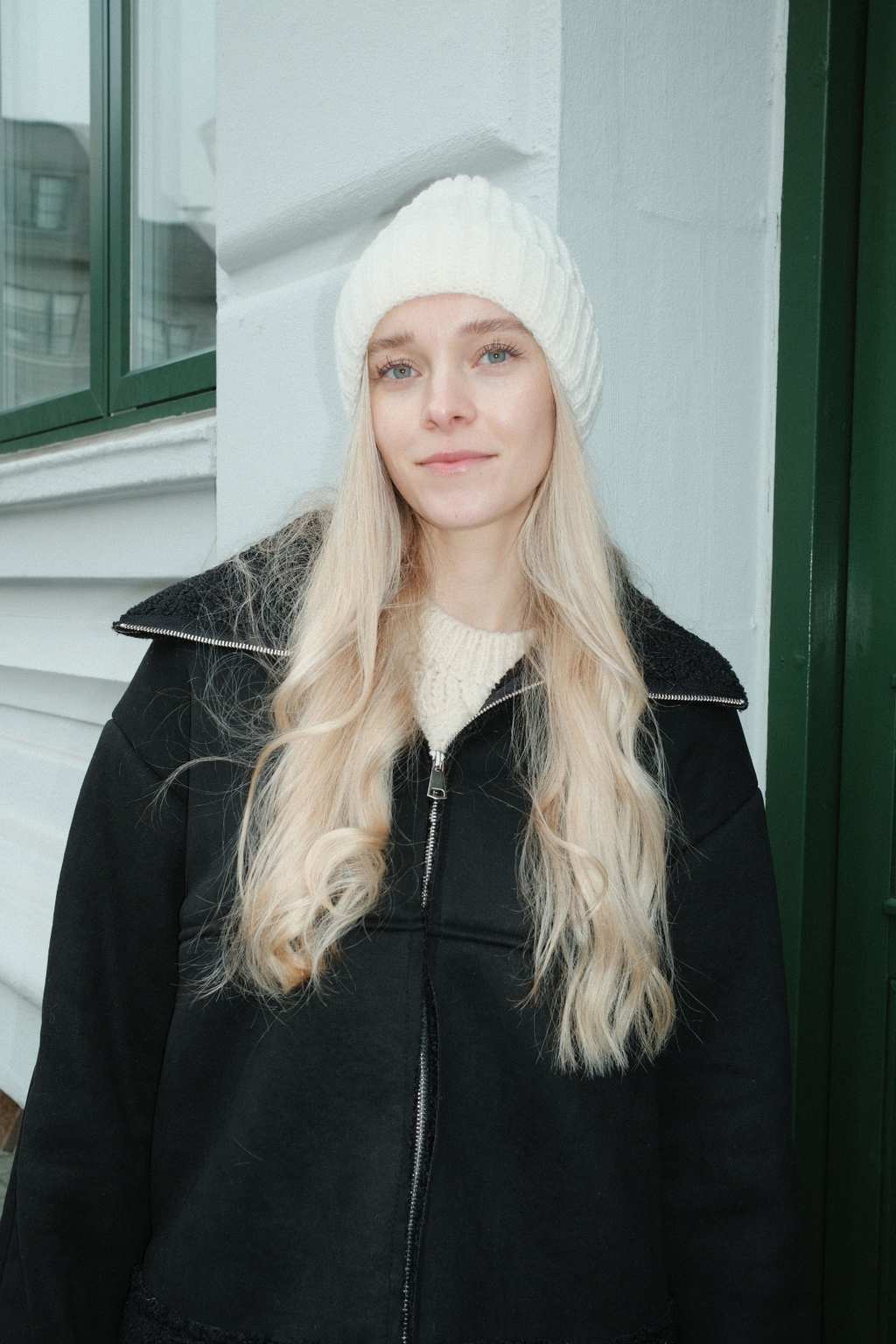 Ribbed Beanie - vaalea beige