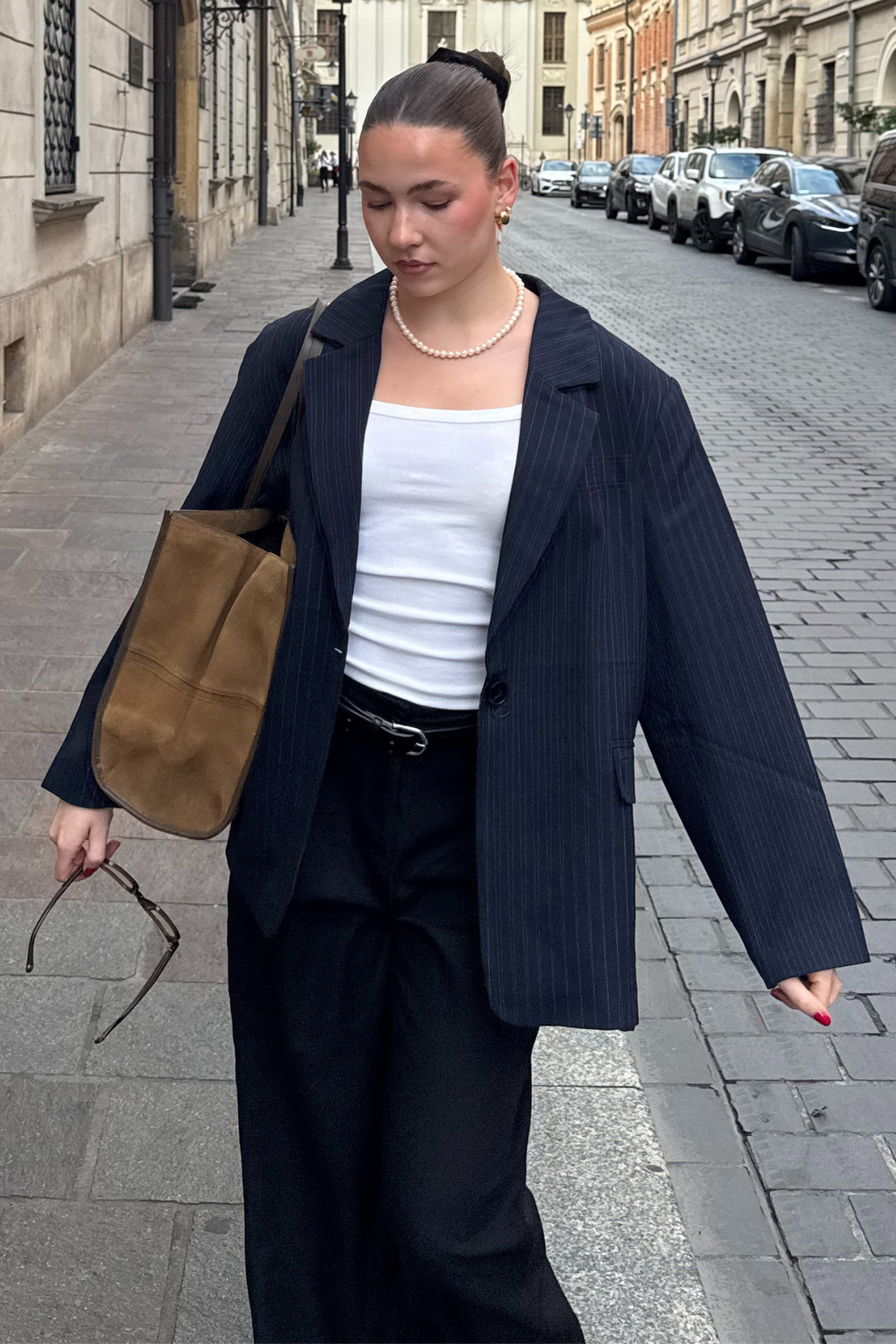 Ylisuuret bleiser - laivaston pinstripe