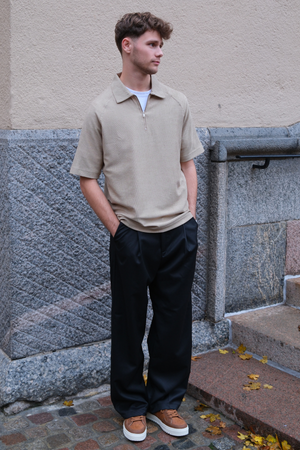 Enzo Lyhyt hiha puoli zip - khaki