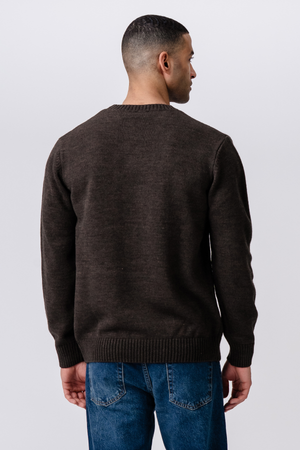 Easton Knit - tummanruskea