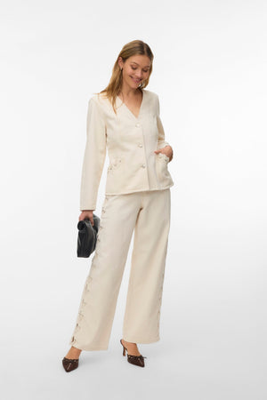 Rae Wide String Farkut - Ecru