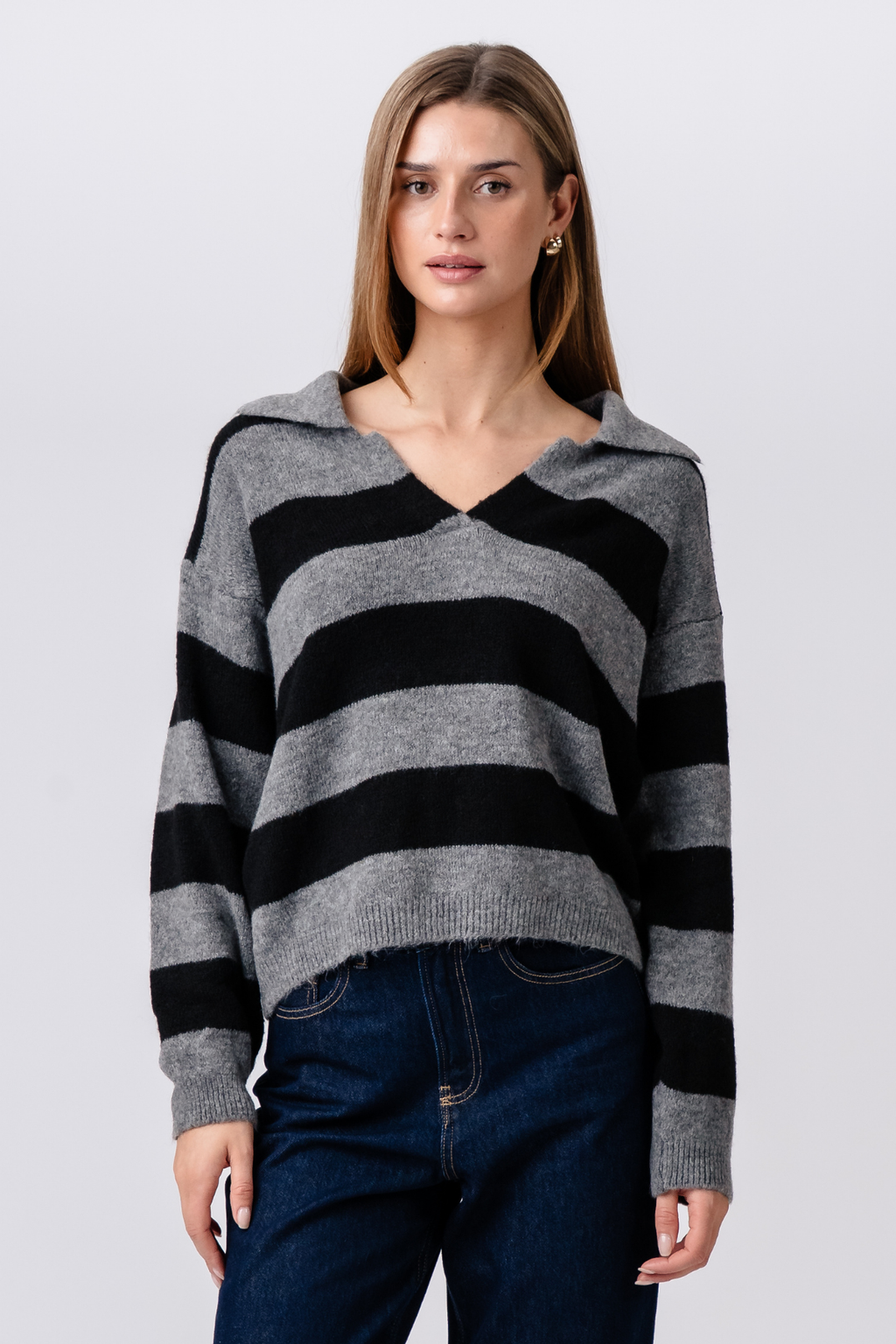 Nora Knit - harmaa/musta