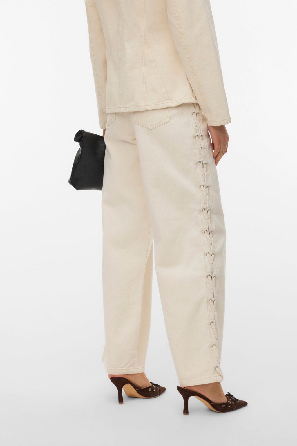 Rae Wide String Farkut - Ecru