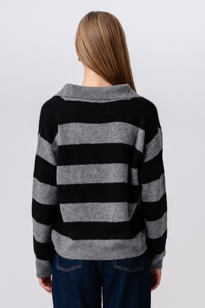 Nora Knit - harmaa/musta