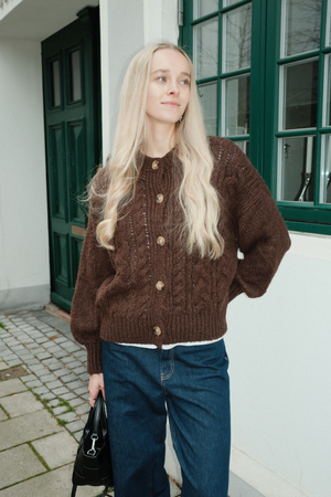 Puuvillaneule - ruskea