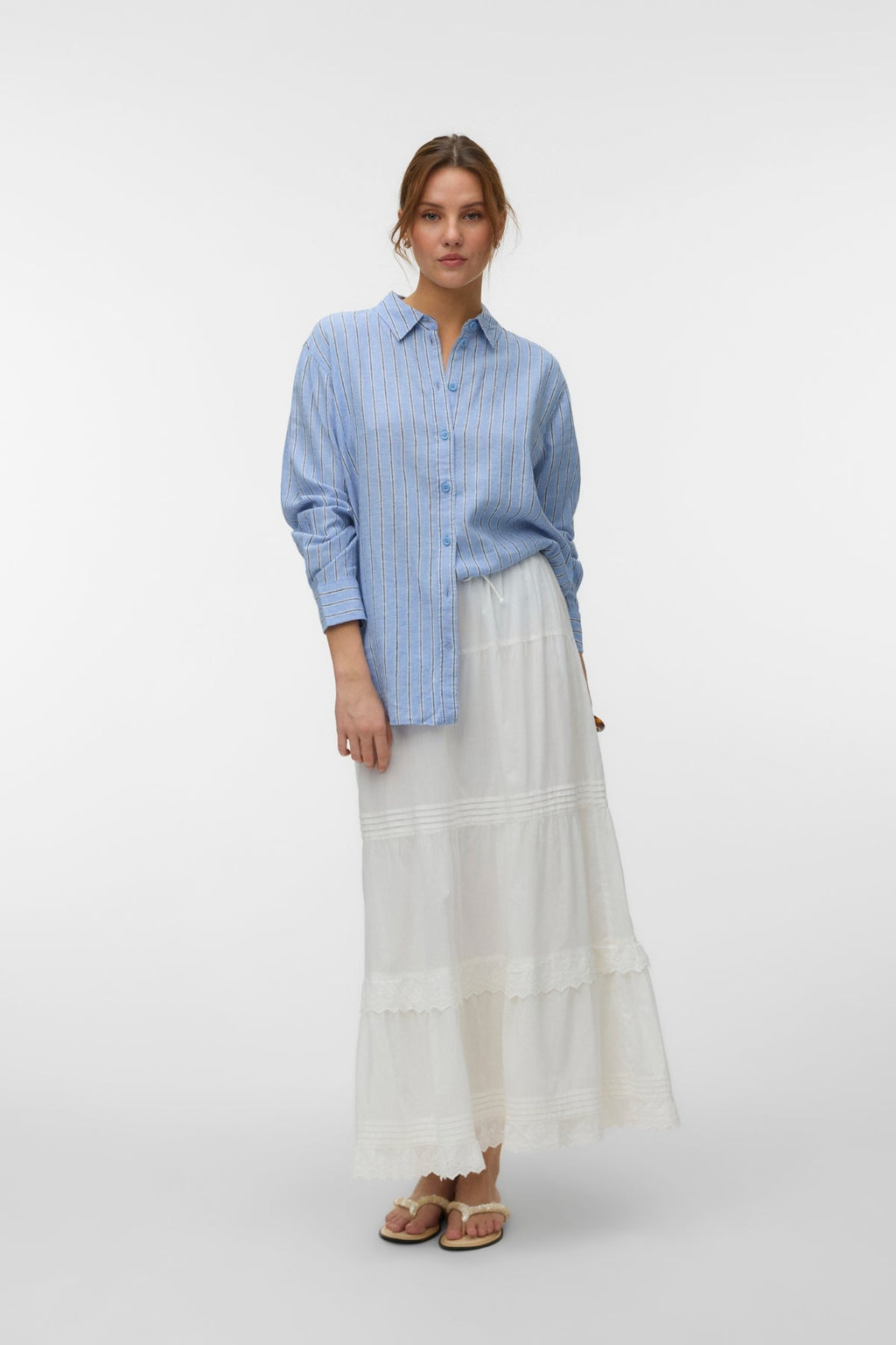 Linn Shirt - Ruiskukansininen-laivasto bleiseri