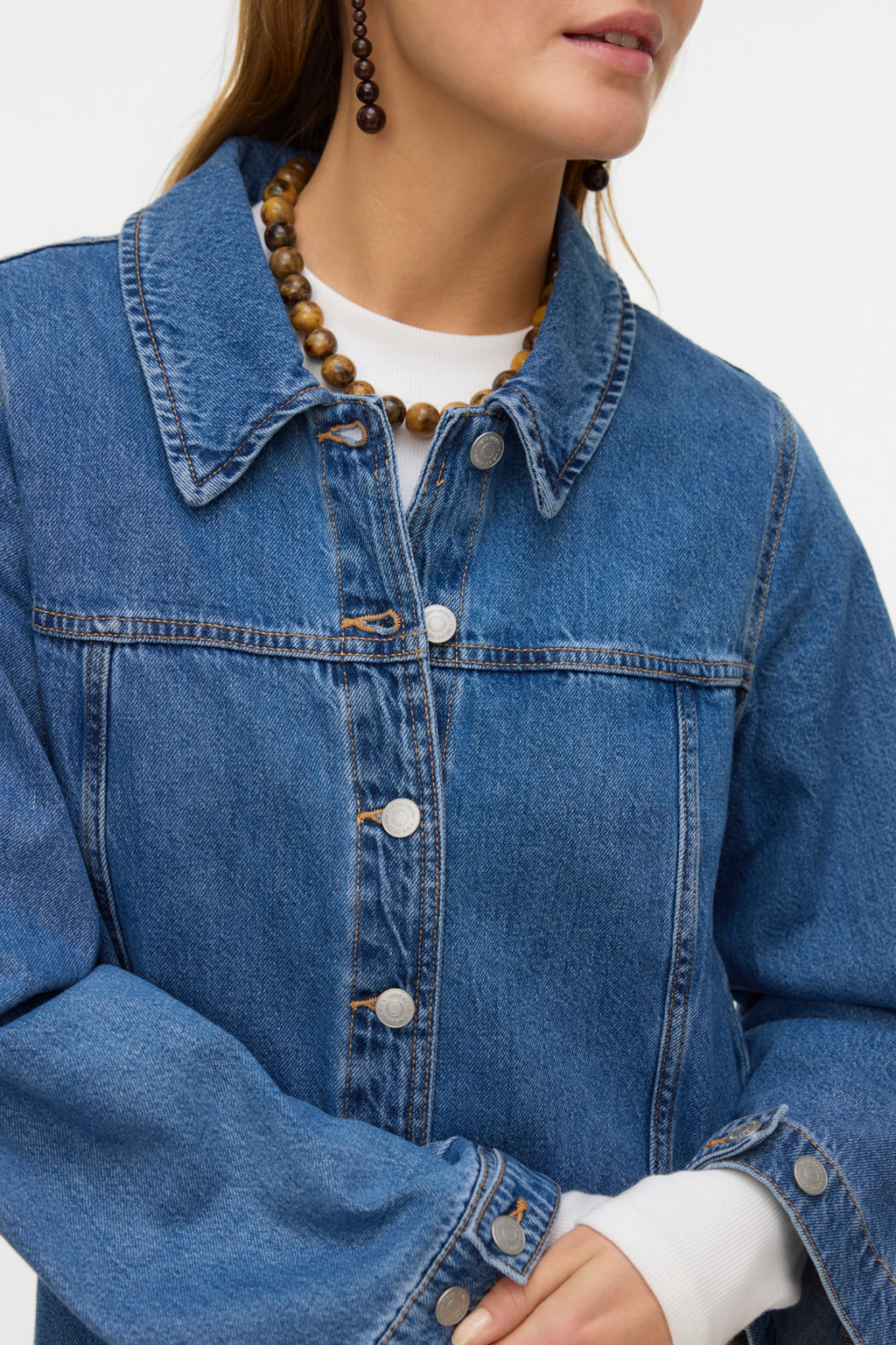 Findo lyhyt farkkumekko - Medium Blue Denim