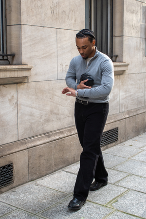 Puoliksi vetoketjullinen villapaita - Harmaa Melange