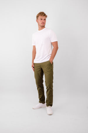 De Originale Performance Structure Pants (Regular) - Oliven - TeeShoppen - Grøn