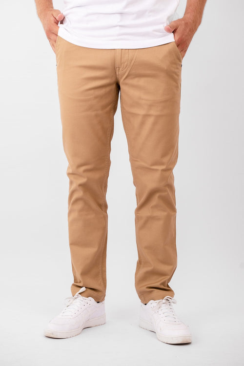 De Originale Performance Structure Pants (Regular) - Mørk Beige - TeeShoppen - Sand/Beige