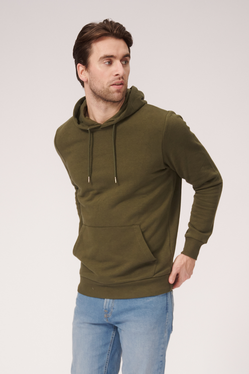 Basic Hoodie Sweat - Mørkegrøn - TeeShoppen - Grøn