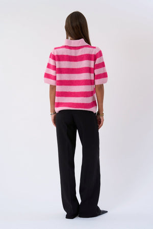 Alba Polo Knit - Pinkki/Fuxia