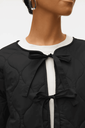 Sabine LS -tikattu takki - musta