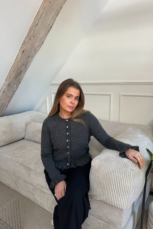 Flora neuletakki - harmaa