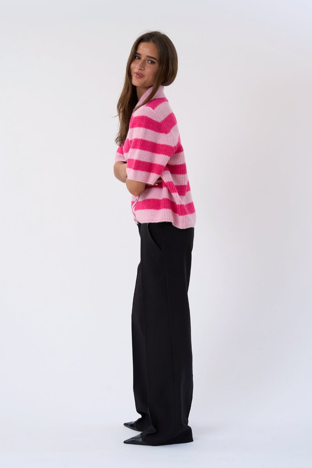 Alba Polo Knit - Pinkki/Fuxia