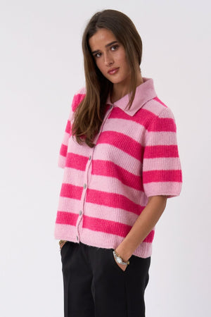 Alba Polo Knit - Pinkki/Fuxia