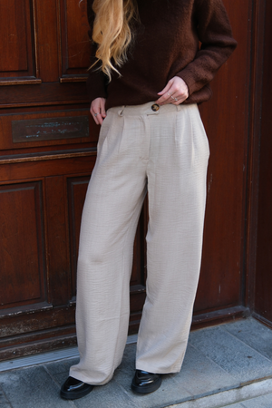 Emma Pants Löysä - beige
