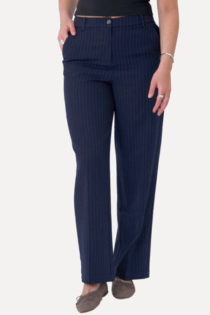 Klassiset puku housut - laivaston pinstripe