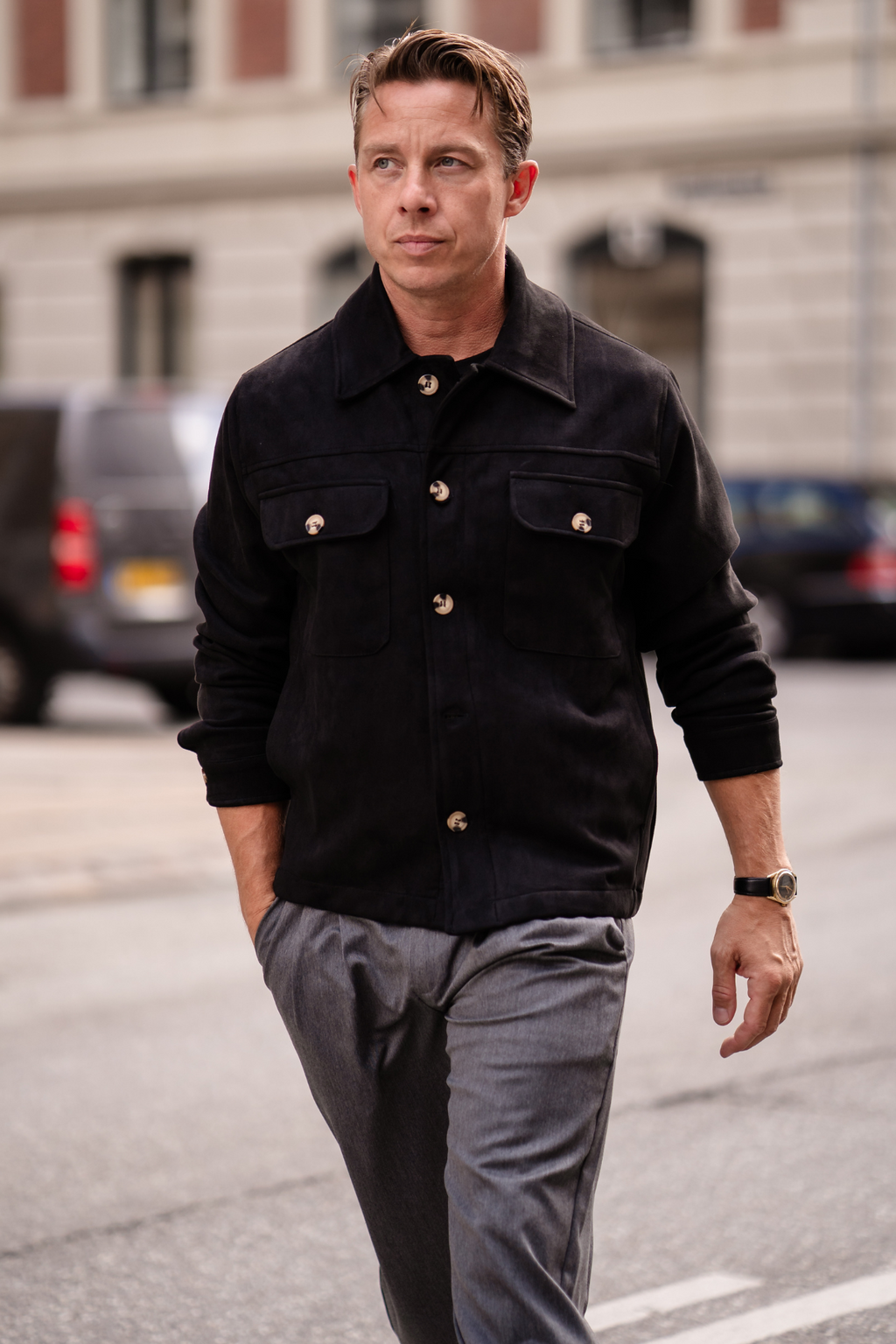 Callum -takki - musta