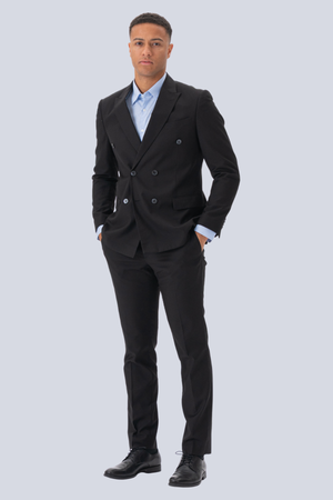 Premium Kaksirivinen bleiseri - musta