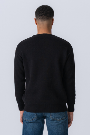 Crewneck Knit -villapaita - musta