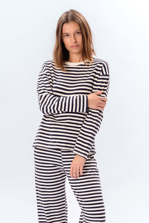 Raidallinen paita - Sininen