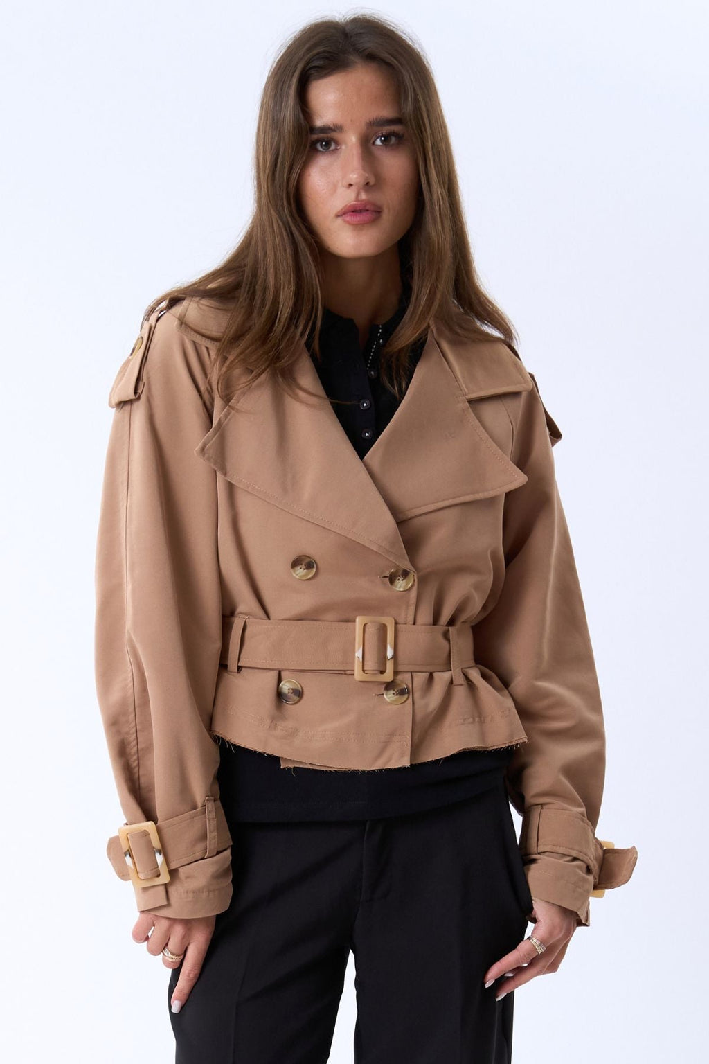 Julieta Lyhyt takki - Khaki