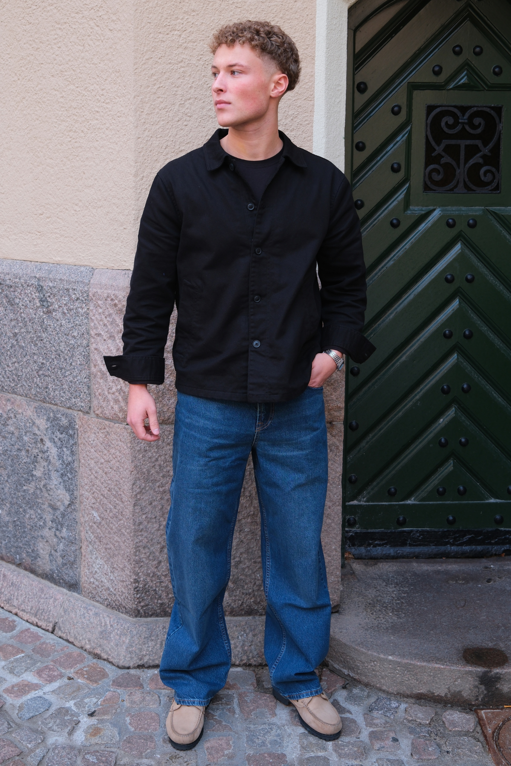 William Regular Farkut - Tummansininen Denim