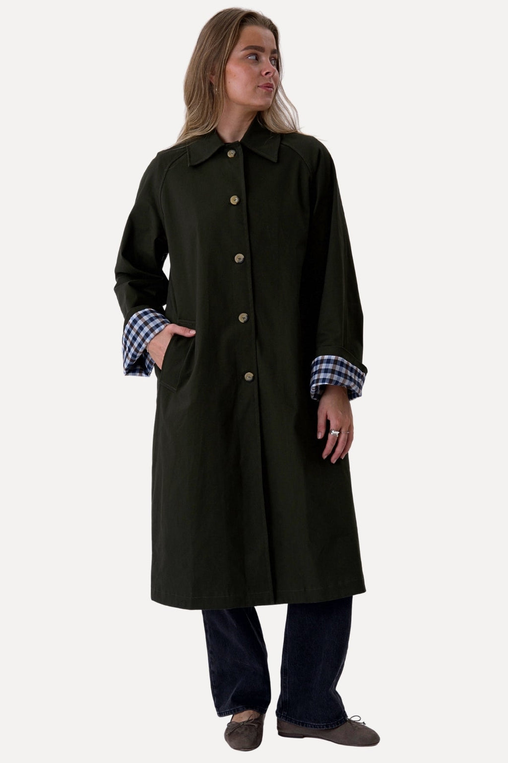 Livia Trenchcoat - oliivi