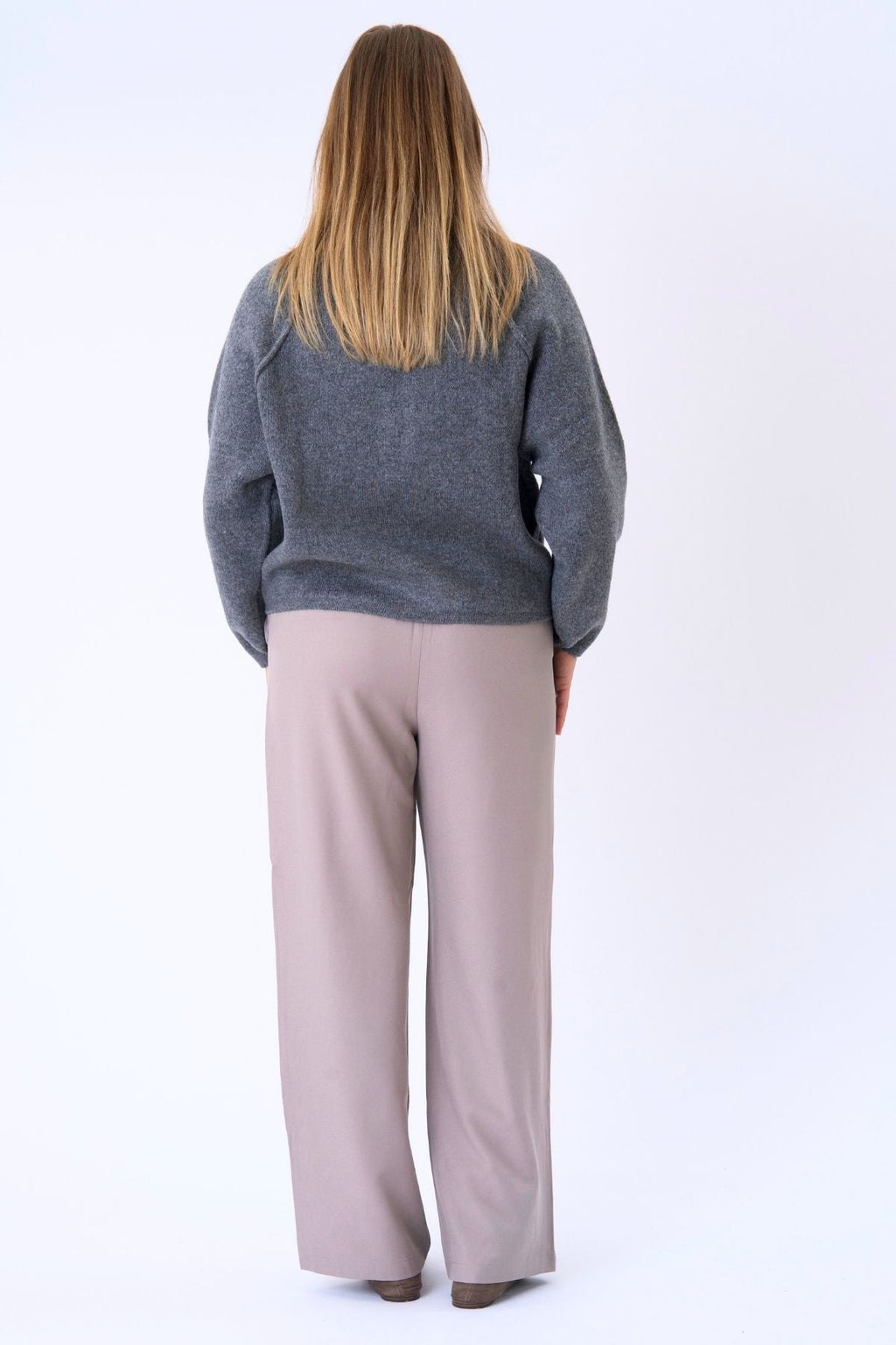 Selma Knit vetoketju - harmaa