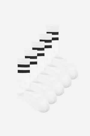 Heritage Tennis sukat 5 kpl. - valkoinen/musta - naiset