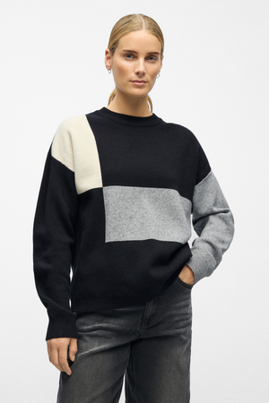 Ray Knit Pullover - Musta hiekka