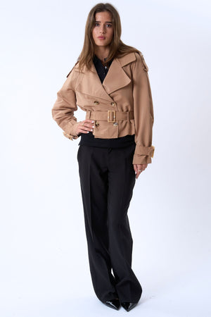 Julieta Lyhyt takki - Khaki