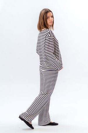 Raidallinen paita - Sininen