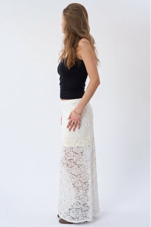 Amara Lace Maxi -hame - valkoinen