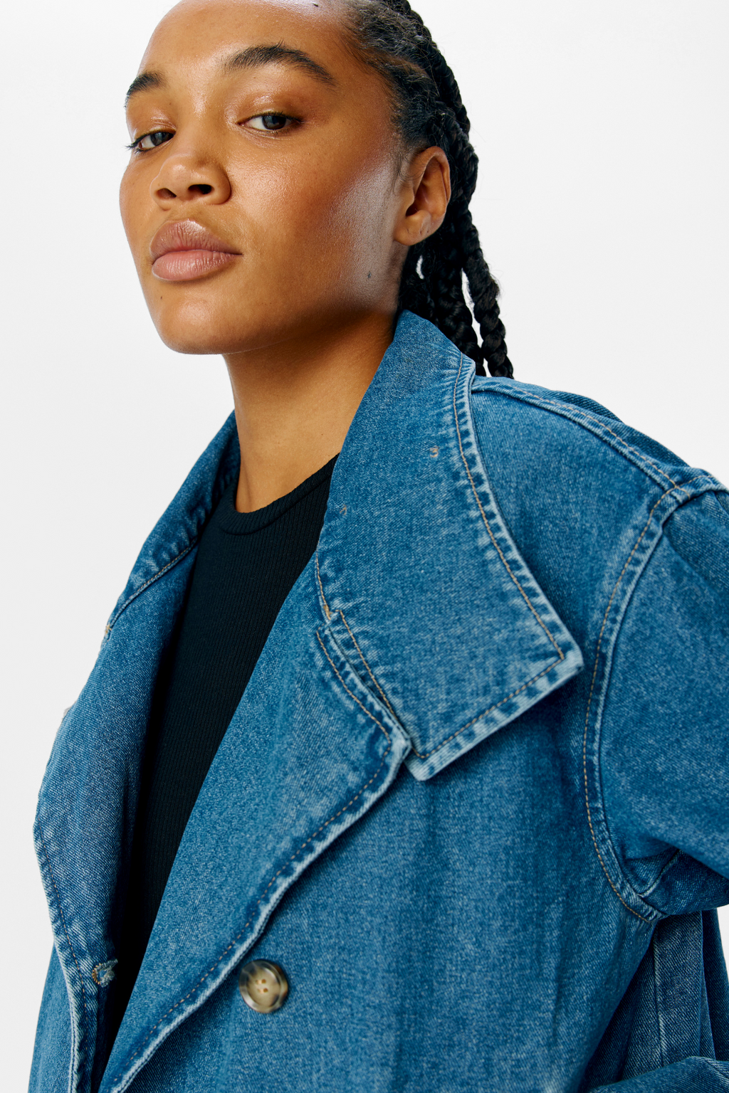 Tada gro l/s denim -takki - keskimääräinen sininen farkku