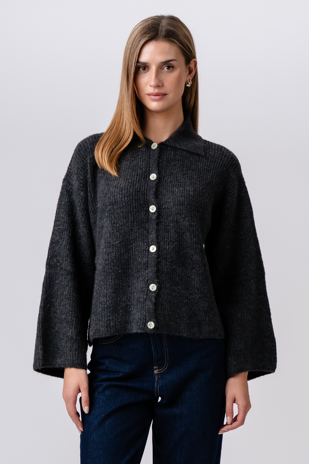Josie Polo Knit - Grafiitti