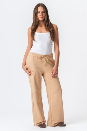 Hiukuhousut leveä - hiekka