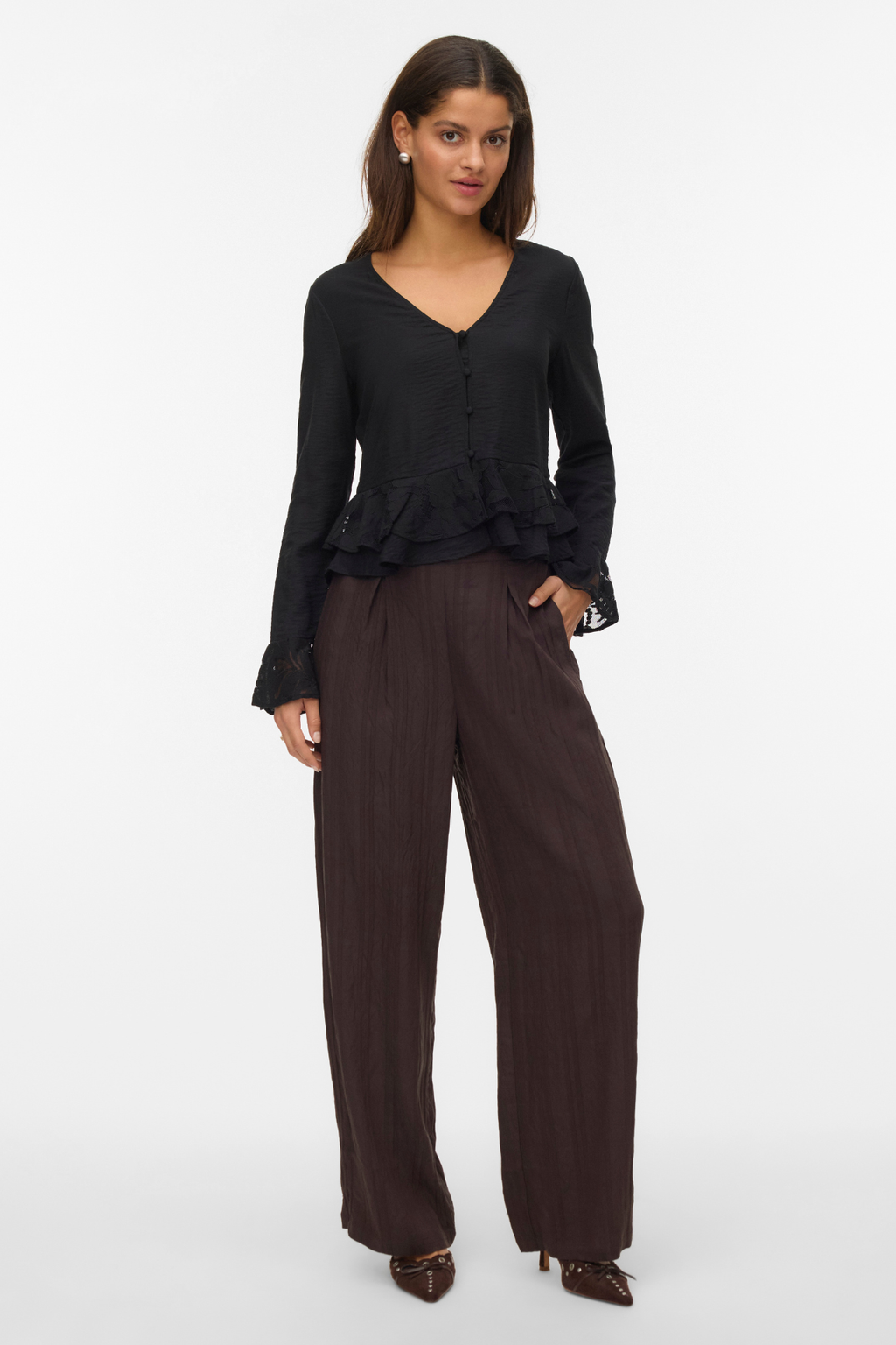 Irine Straight Pant - Chocolate Torte