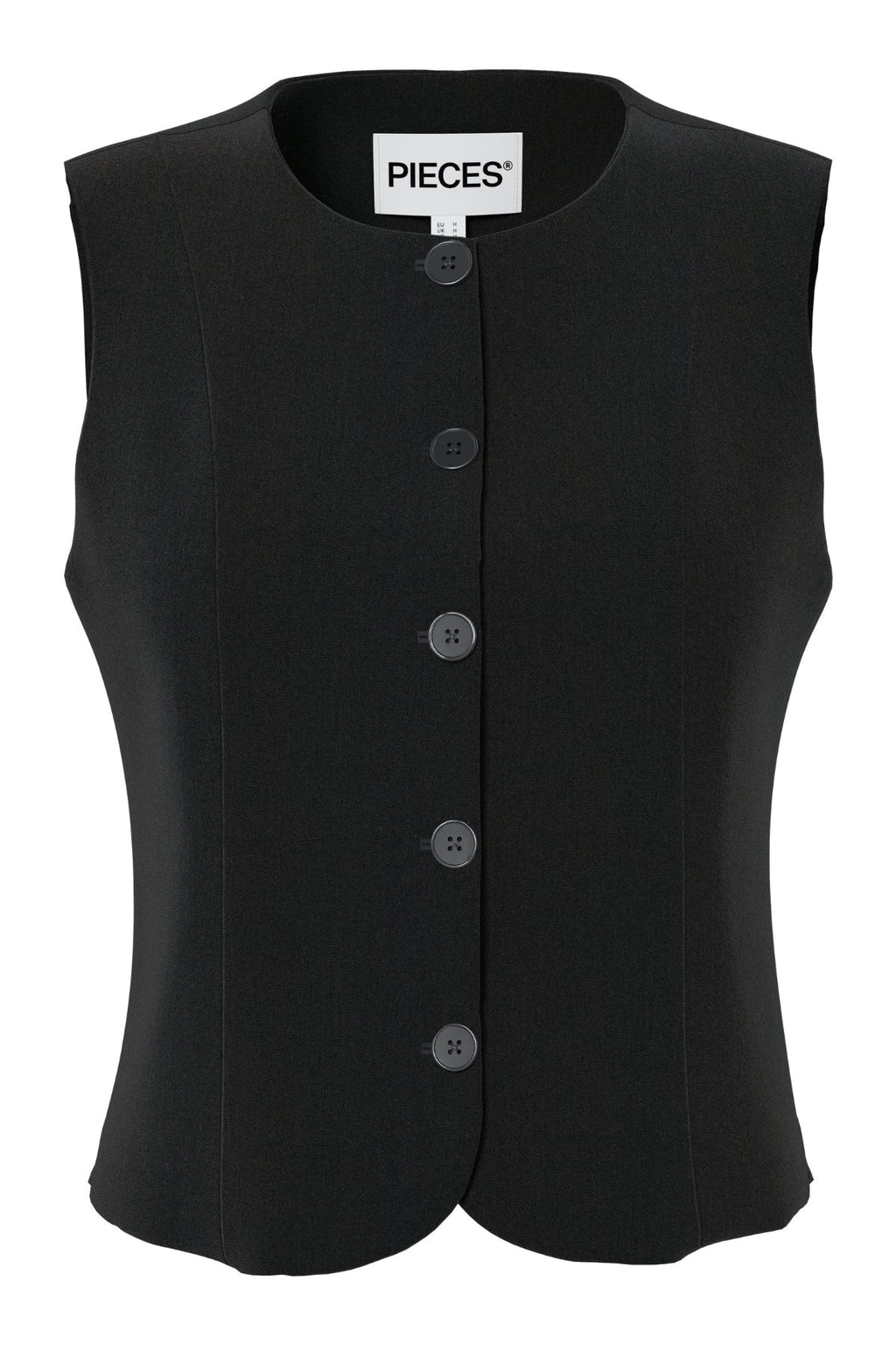 Kamil Fitted Vest - musta